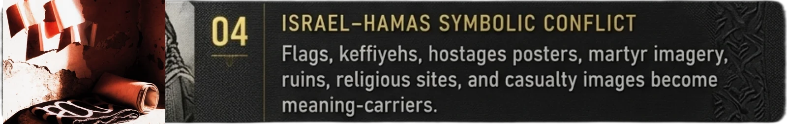 04 Israel-Hamas symbolic conflict