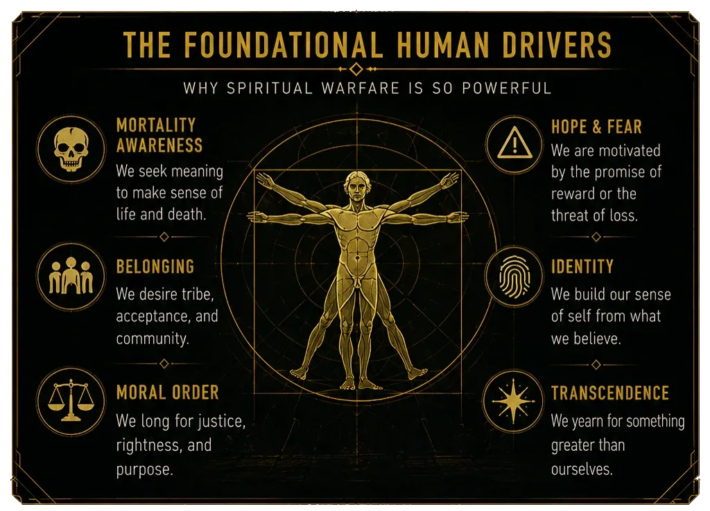 The foundational human drivers: why Spiritual Warfare is so powerful