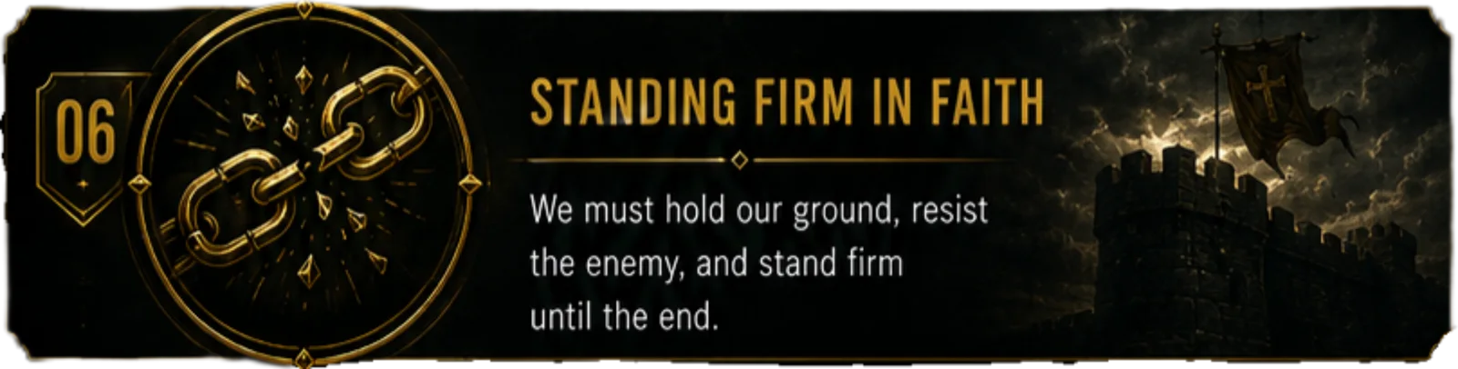 06 Standing firm in faith