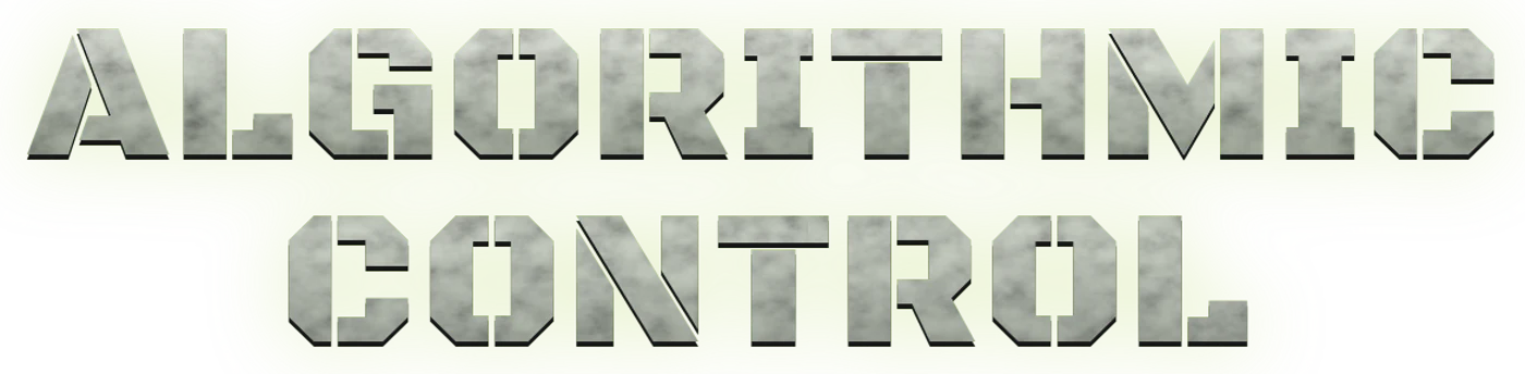 ALGORITHMIC CONTROL